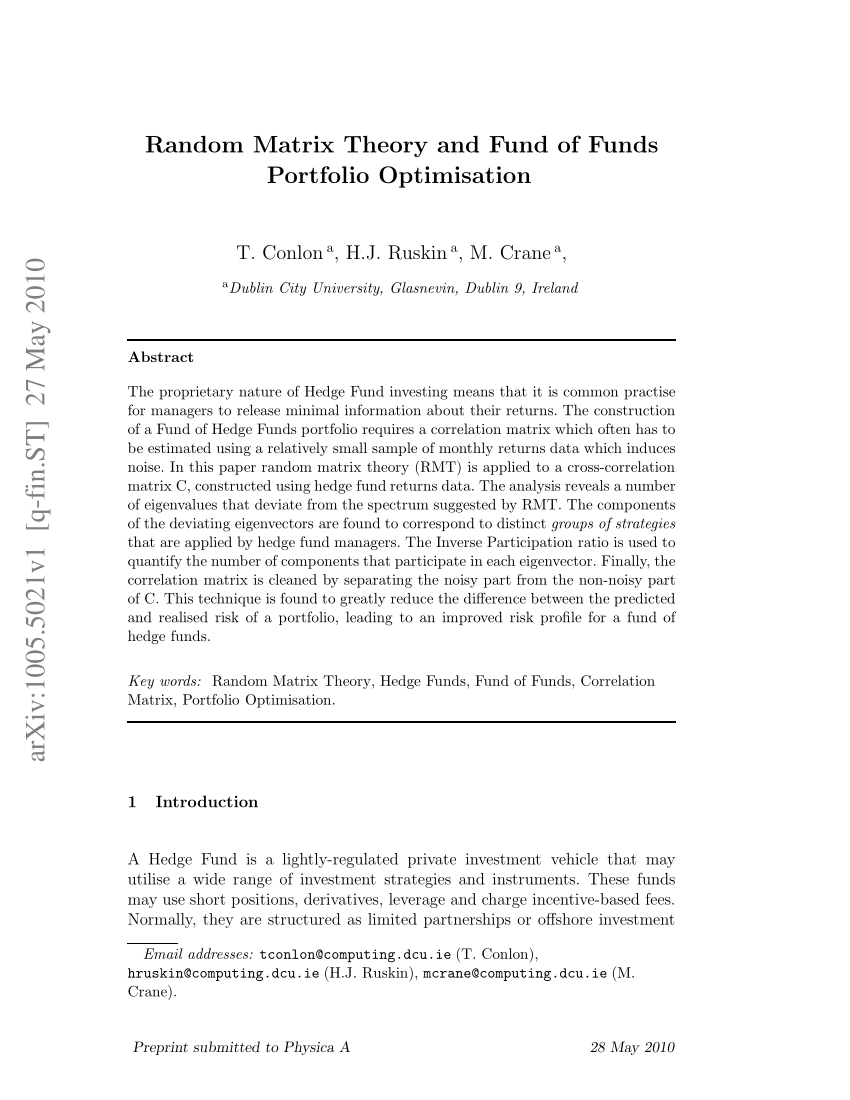 matrix theory pdf